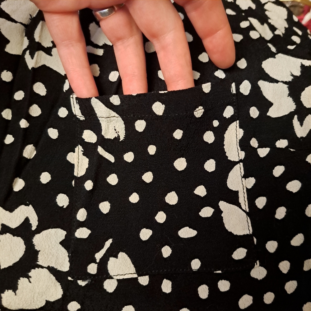 💥3/$25💥FLORAL POLKA DOT BABY DOLL DRESS-S - Picture 6 of 7